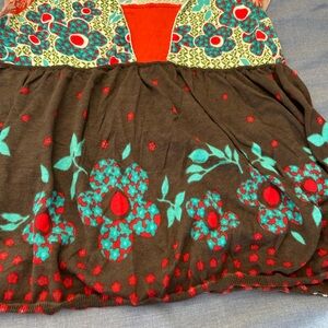 Moth Multicolor Floral Cotton Top